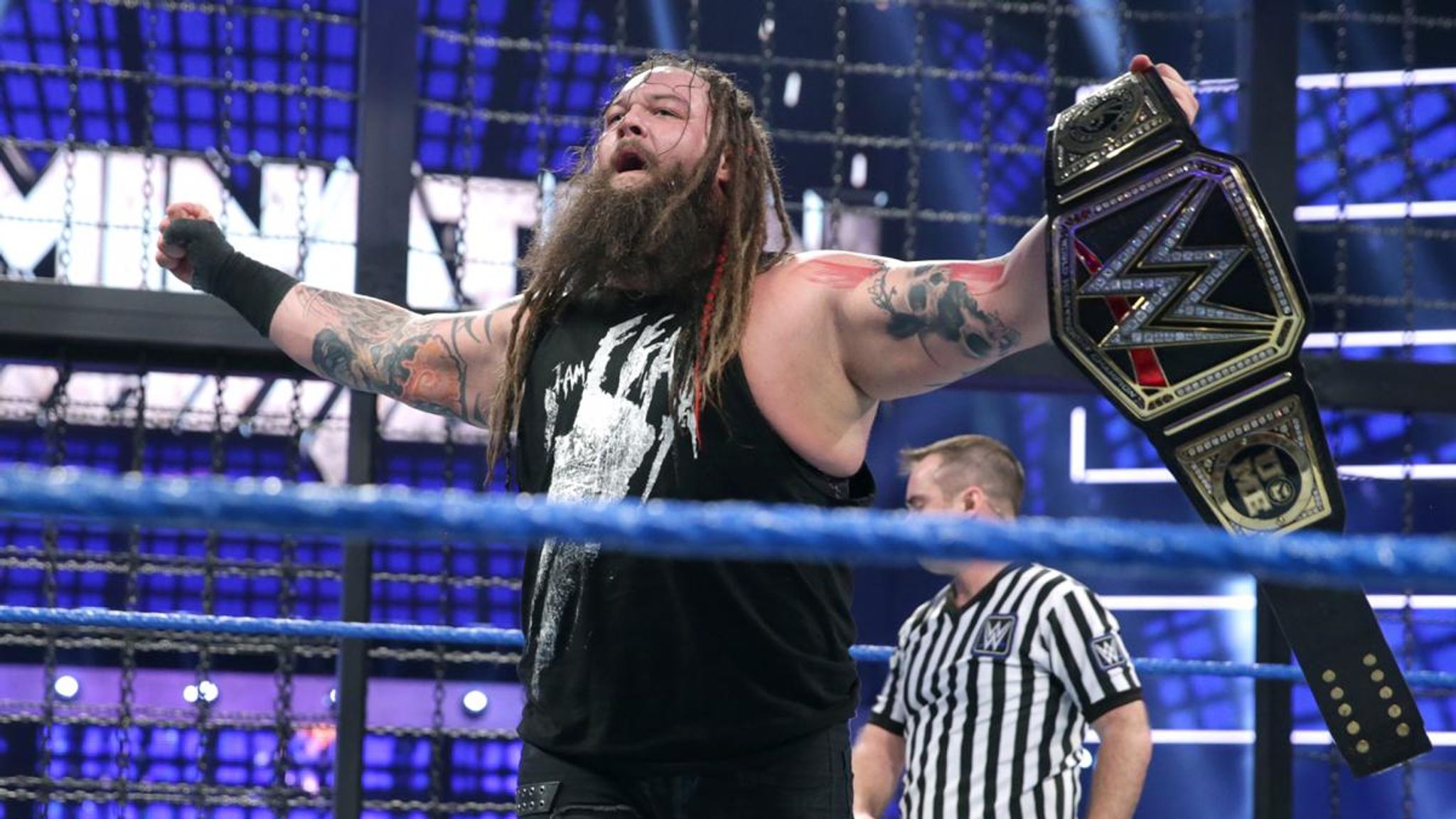 Bray Wyatt wins first WWE Title inside the Elimination Chamber | WWE News |  Sky Sports