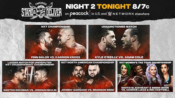 NXT Takeover: Stand & Deliver Recap – Night Two