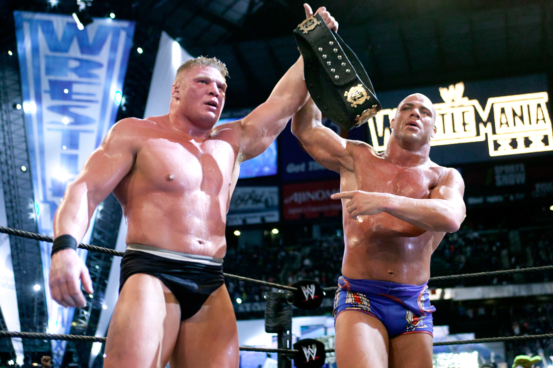WWE Classic of the Week: Brock Lesnar vs. Kurt Angle from WrestleMania XIX  | Bleacher Report | Latest News, Videos and Highlights